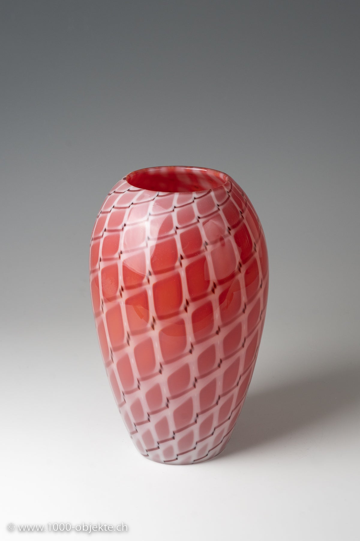 Vase ''A losanghe'' Archimede Seguso, Murano, ca. 1952
