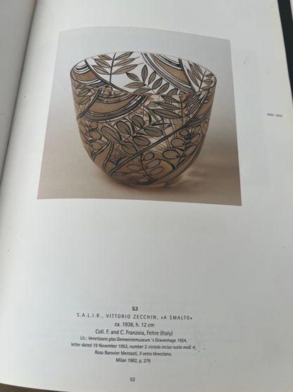 Vittorio Zecchin, enameled glass bowl, ca. 1938