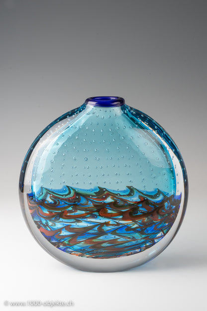 Berit Johansson. Vase, model "Lungomare", design 1991 for Salviati