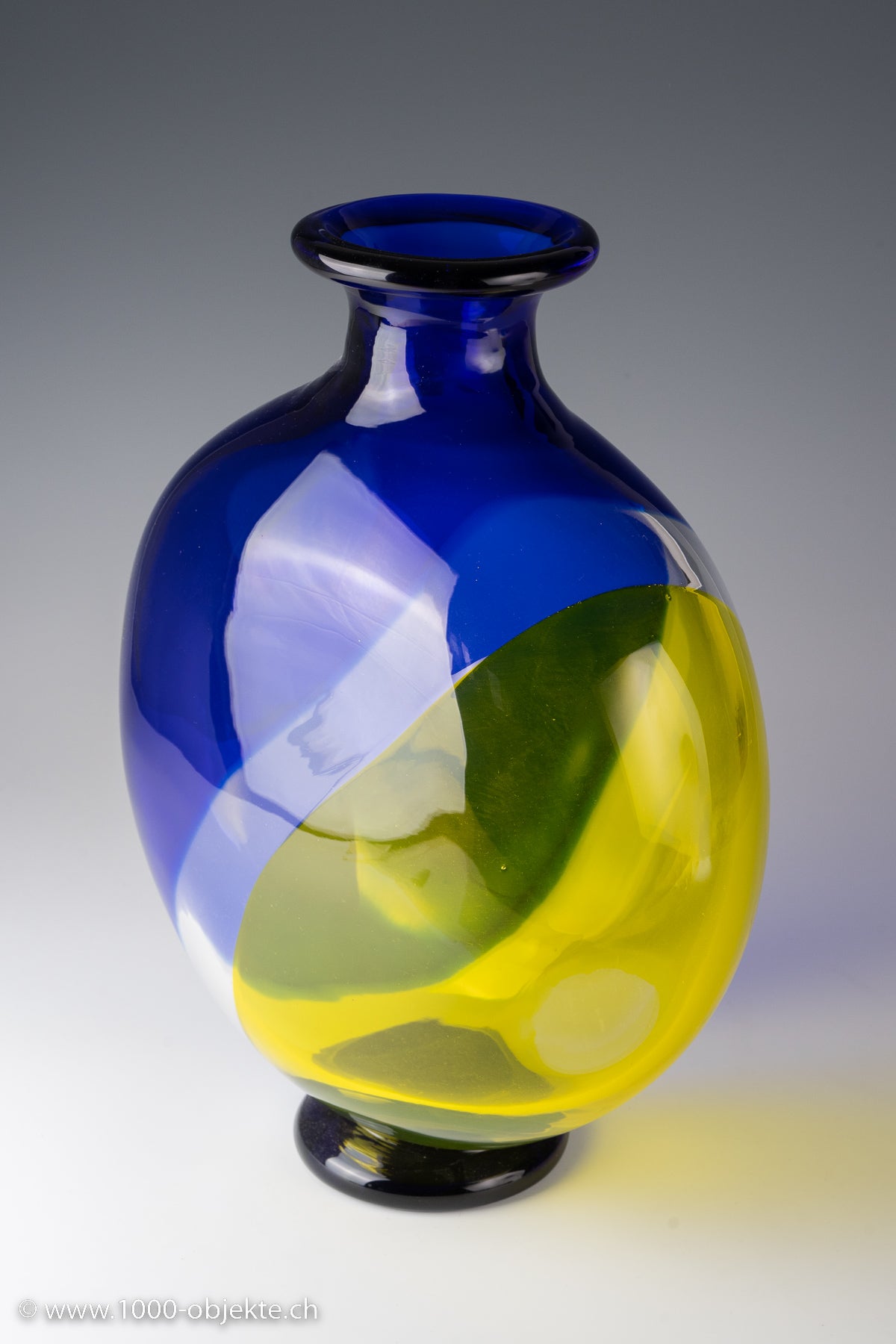 Archimede Seguso. Vase, Modell 'Carnaval', 1980