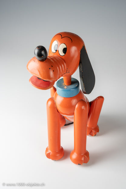 Wooden Pluto Coin Bank, WDP, Spain