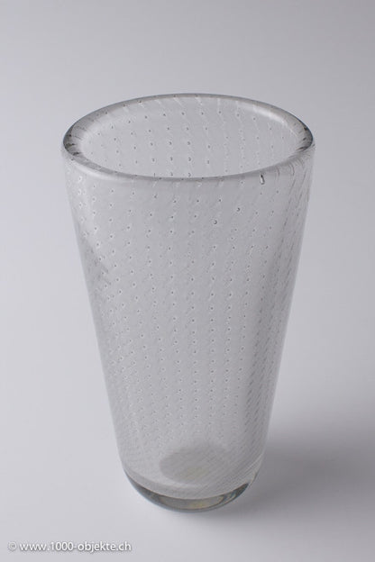 Nuutajarvi Notsjo glass vase, designed by Kaj Franck 1952