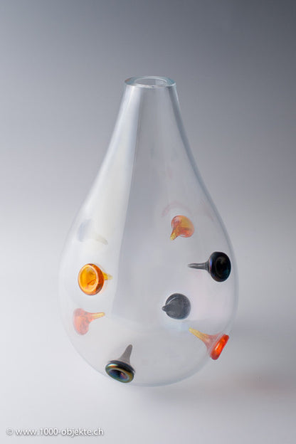 Murano Vase  "Cugni / Wedged " by Ermanno Nason, 1970