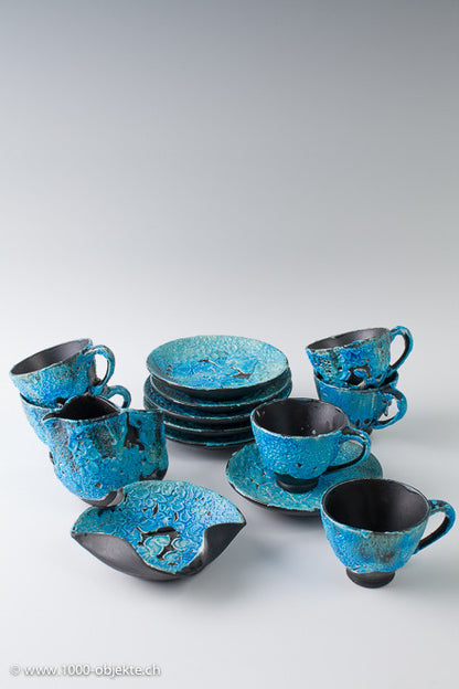 Ceramic coffee / tea set. Unique pieces