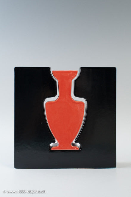 Two in One - Porzelain Vase with Label  Evasi