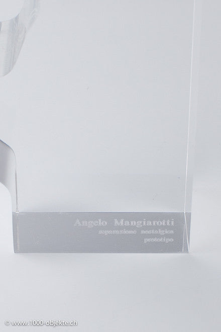 Angelo Mangiarotti. Plexglass-Object. Prototype.