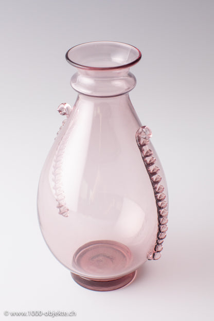 Murano glass Blown vase 1930s Vittorio Zecchin Vetreria Pauly