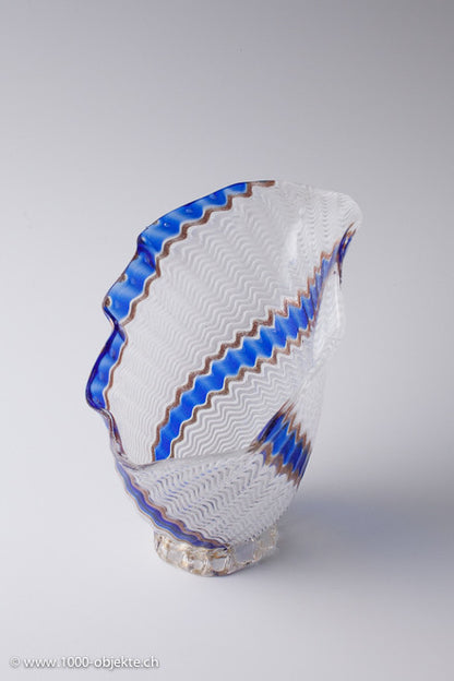 Glass Vase Bowl  Dino Martens, 1954 for Auriliano Toso, Murano