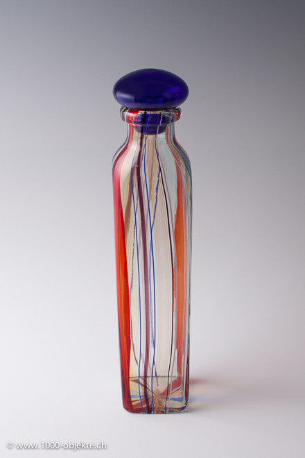 Barovier & Toso. A Canne bottles with stopper, signed.