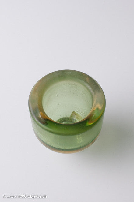 Flavio Poli for Seguso Vetri d'Arte. Glass Vase Sommerso 1950.