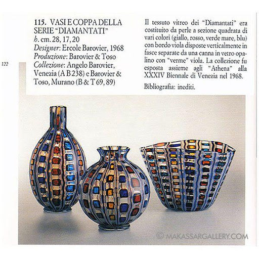 Ercole Barovier (1889-1974), 'Diamantati' vase, 1960s